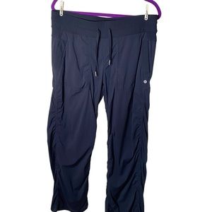 LULULEMON Athletica sz 12 Black Mid Rise Dance Studio Unlined Pant